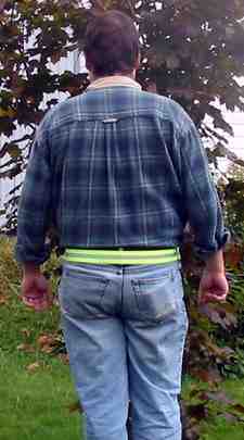 Reflective belt 1.5 inch green-1-5/reflective-belt-back.JPG